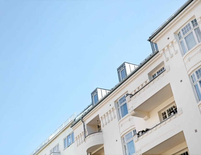 Fasade av bygård